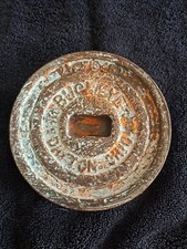 Vintage Buckeye Oil Dayton Ohio �� rame/ottone 5" tappo riempimento olio 2 1/2 FIG 450, I-377