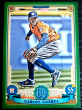 2019 Topps Gypsy Queen Green Carlos Correa Parallel card #63 ASTROS TWINS