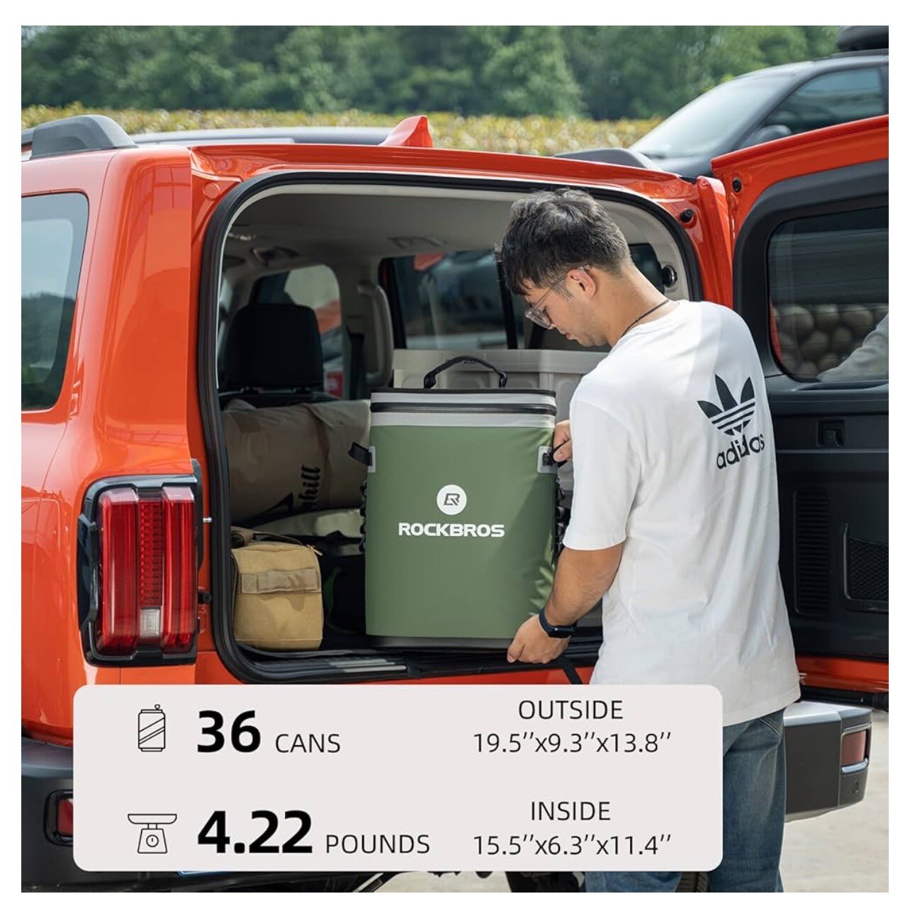 ROCKBROS Backpack Cooler LeakProof Soft Sided Cooler Waterproof