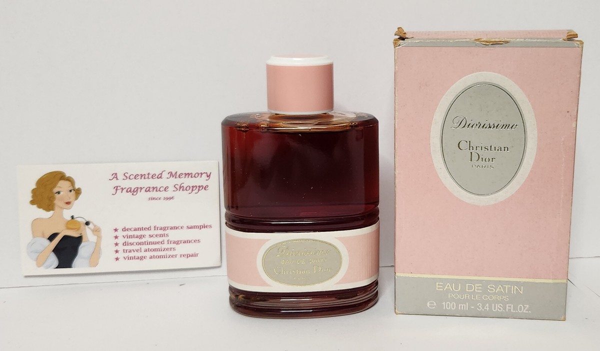 Vintage 1980's Diorissimo Eau de Satin by Christian Dior ~ 3.4 fl