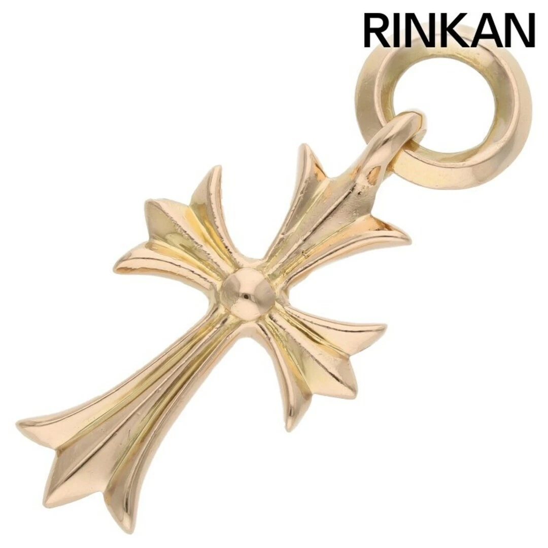 CHROME HEARTS Collana Top Uomo Cromo Cuori 22k PICCOLA CROCE CH Charm Usato365833ef