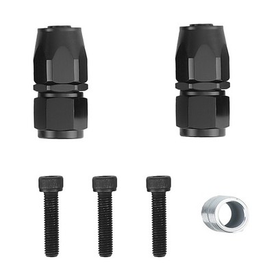 PQY Oil Filter Relocation Kit For Ford Mustang 2022, 6ft Braided Stainless Steel Hose AN10 With Mounting Bracket