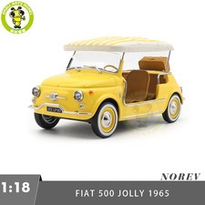 1/18 Fiat 500 Jolly 1965 Norev 187790 Yellow Diecast Model Car