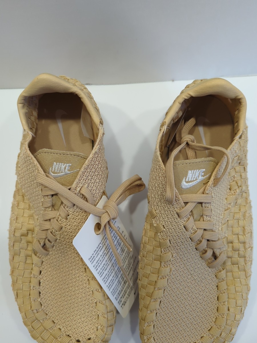 Nike Air Footscape Woven Women's US Size 8 Sesame Phantom-White