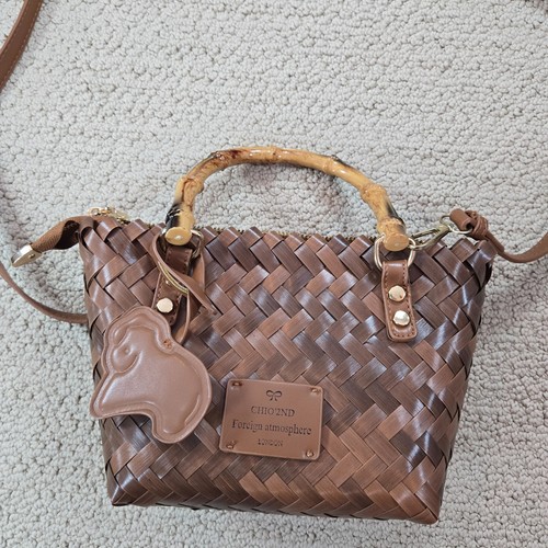 Chio '2nd Foreign atmosphere London Woven Handbag - Picture 2 of 9