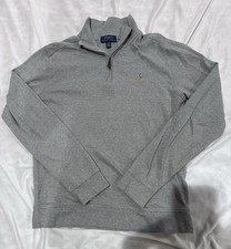 Youth Polo Ralph Lauren Gray Quarter Zip Sweater Size XL 18-20 EUC
