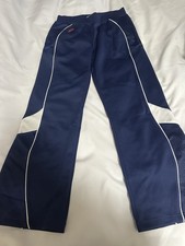 vintage Adidas Womens Pants Medium Wide Leg blue white WC 2006 NWT