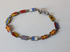 Maritimes Souvenir Kdf Schiffsreisen/Olympia 1936 Flaggenarmband 13 Codeflaggen