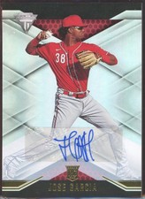 2021 Panini Chronicles - Titanium Autographs Jose Garcia #5 (AU, RC)