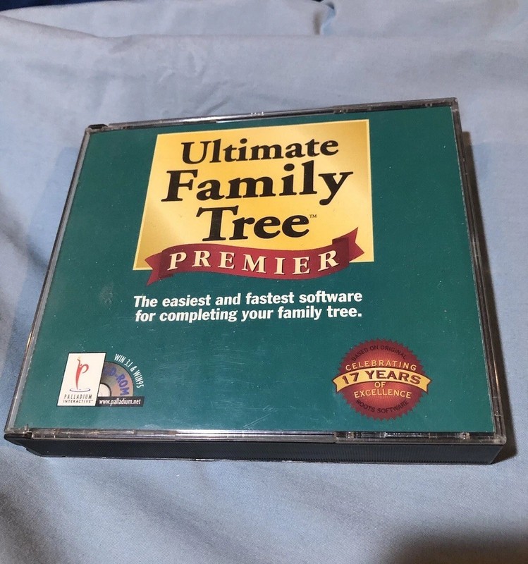 Vintage 1998 Family Tree Maker Premiere  4-CD Set. Version for Windows 95 & 3.1