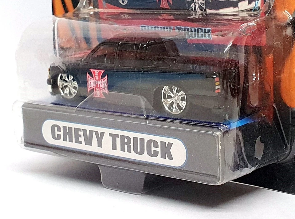 Muscle Machines 1/64 Scale 71111 - Chevy Truck Jesse James - Black - Image 3 of 4