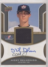 2009 Signature Stars USA Prospects Jerseys 186/399 Nick Delmonico Nicky Auto 9pd