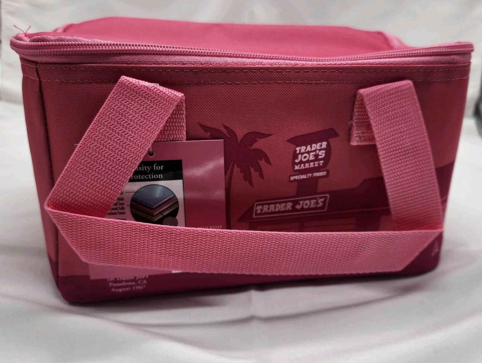 Trader Joe's Pink Mini Insulated Lunch Tote Bag