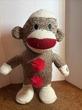 Gemmy SINGING and DANCING SOCK MONKEY Plush Stuffed Toy PLAYS I WANT YOU TONITE