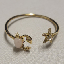 Kate Spade Sea Star Crab Rose Quartz Starfish...