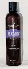 YOUNG LIVING ESSENTIAL OILS RELAXATION MASSAGE OIL CALM 8 OZ New, SEALED
