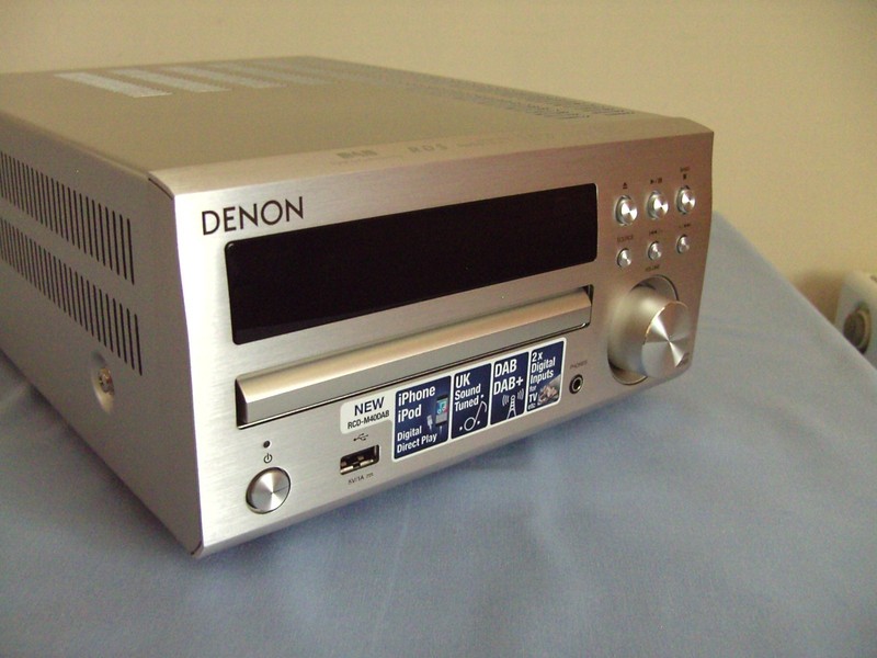 Denon RCD-M40dab CD Receiver New Open Box Unused - Usb Wma/Mp3/Wav/Mp4/Flac