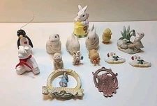 Vintage Christmas Ornaments And Figurines Lot Of 10+ - Dorothy And Toto And More