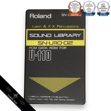 Roland SN-U110-02 PCM Data ROM Sound Library Card SN-U110 Latin  F.X.Percussion
