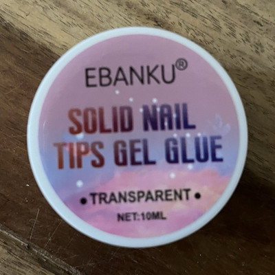 EBANKU Nagelkleber Gel Glue transparent 10 ml für Nagel-Tips