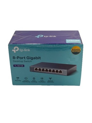 TP-Link TL-SG108 / 8-Port Gigabit Ethernet Desktop Switch NEW