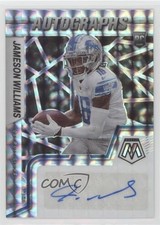 2022 Panini Mosaic Rookie Auto Mosaic Jameson Williams #RAM-JW Auto 03hd