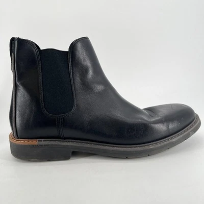 Cole Haan Go-To Para Hombres Talla 11 Negro Clásico Exterior Cuero Chelsea Botas Zapatos - Imagen 1 de 4
