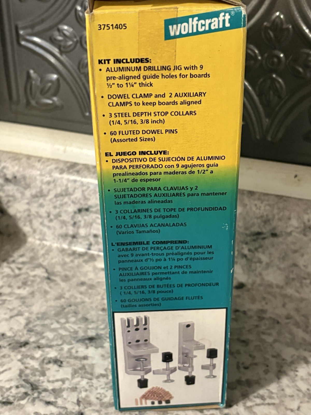 Wolfcraft 3751 Dowel Pro Doweling Jig Kit New In Box 3751405