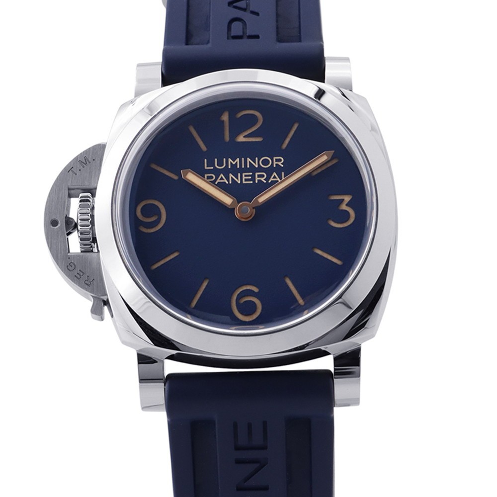 PANERAI Luminor Destro 44mm Stainless Steel/Rubber Blue Dial PAM01732