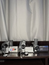 Sony Handycam DCR-DVD201 Digital Samsung SC-D353 Camcorder JVC GZ-MG230U Lot