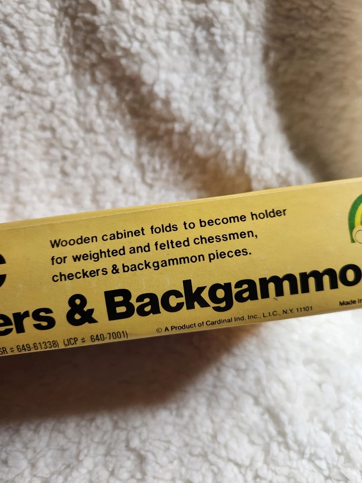 VTG  3 Games in 1 Box Cardinal Magnetic Chess/Checkers & Backgammon Game Set - Image 2 of 4