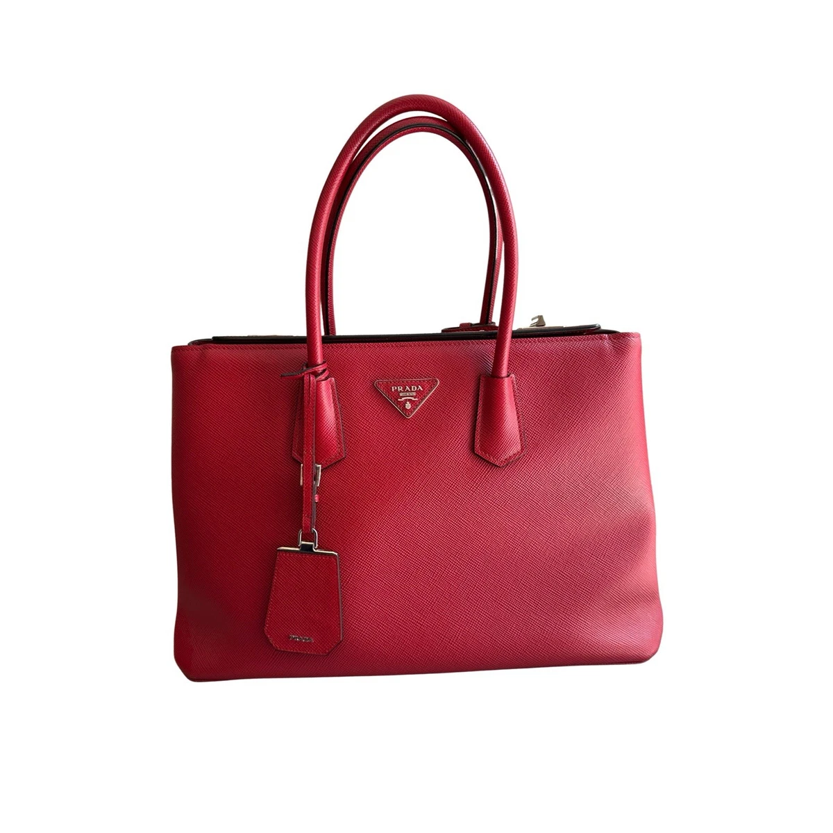 PRADA Saffiano Lux Tote Red Bags & Handbags for Women for sale | eBay