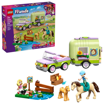#ad LEGO Friends Horse amp; Baby Foal Trailer Building Toy for Girls amp; Boys Preten... $39.99