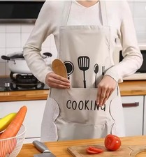 Hand-wiping Oil-proof Apron Unisex Cooking Baking Restaurant Waiter Chef Uniform
