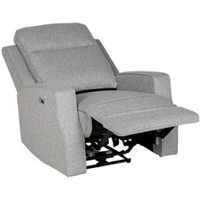 Image of HOMCOM Electric Armchair, Fabric Recliner Chair with USB Port, Grey
