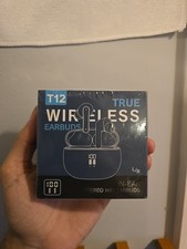 Bluetooth Wireless Earbuds, 40H Playtime, Deep Bass, Mic for Sports, White