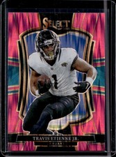 2025 Panini Select Travis Etienne Jr. Premier Level Pink Prizm Shock #130