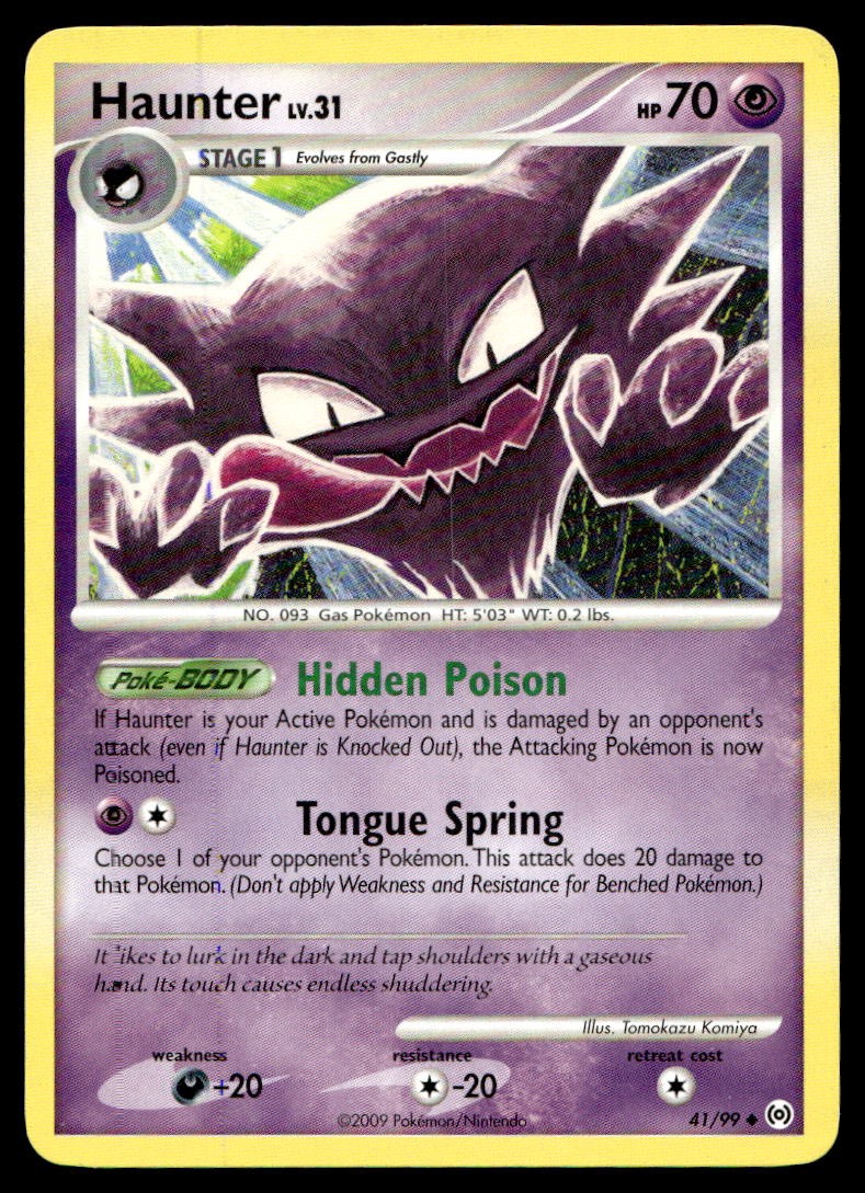 Haunter (41) Arceus Uncommon 41/99 2009 Pokemon TCG