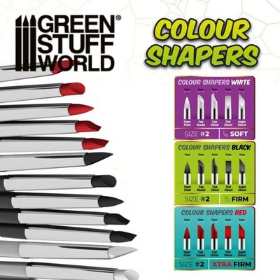 Green Stuff World: CLAY SHAPERS ~ Silicone Brushes ~ Soft | Firm | Extra Firm