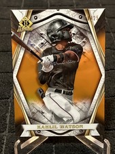 /25 Kahlil Watson 2022 Bowman #BI-3 ORANGE REFRACTOR INVICTA - Miami Marlins