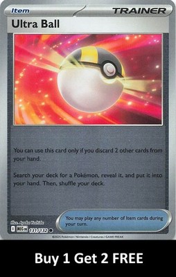 Ultra Ball ME01: Mega Evolution #131/132 Reverse Holo [gls0974]