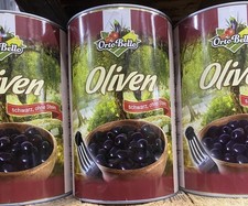 Orto Bello Oliven Schwarz Ohne Stein 4,2 Kg |Abtropfgewicht 2kg