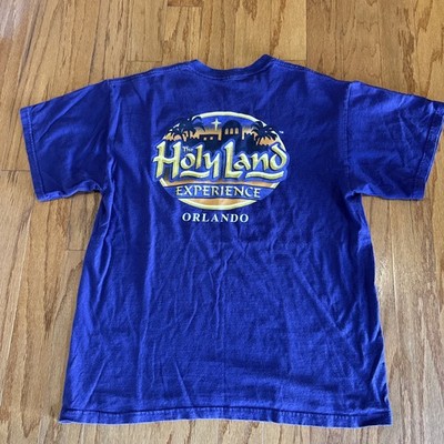Vintage The Holy Land Experience Orlando Short Sleeve T Shirt Purple L Large 00s