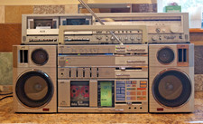 Serviced/Recapped/Working JVC PC-55JW Boombox.READ See Pictures Of Work.