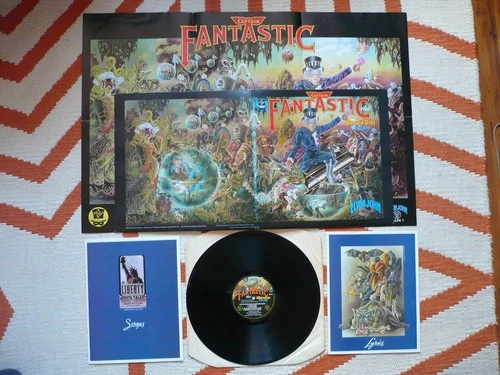 Elton John Captain Fantastic And The Brown Dirt Cowboy Vinyl UK LP Poster Books