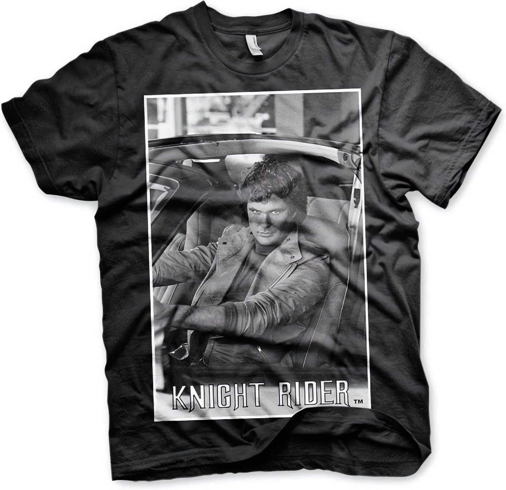 Knight Rider Hasselhoff In Knight Rider Big Tall T-Shirt UV-1-KR006-H56-3
