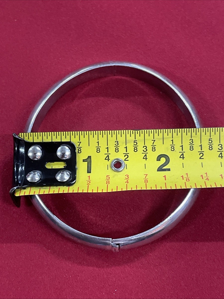 Sterling Silver 925 Hinged Bangle Bracelet View 5