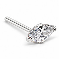 Nasenstecker Marquis Krallen Set CZ 22G (0,6Mm) 925 Sterling Silber L Biegbar...