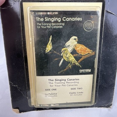 Canary Singing Vintage Cassette Tape train your Bird Training Custom Canaries