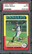 1975 Topps Baseball #60 Fergie Jenkins PSA 9